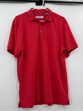 Tommy bahama red polo shirt medium